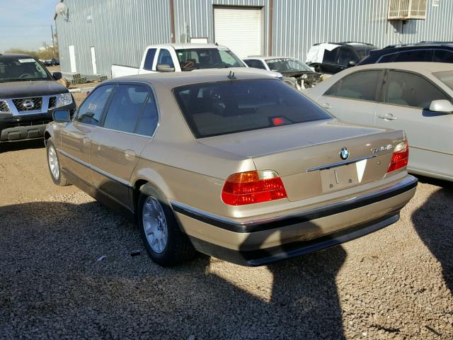 WBAGH8342YDP07798 - 2000 BMW 740 IL Altın fotoğraf 3