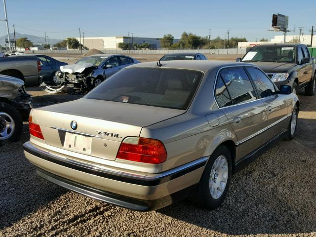 WBAGH8342YDP07798 - 2000 BMW 740 IL Altın fotoğraf 4