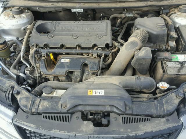 KNAFU6A27D5671818 - 2013 KIA FORTE EX SILVER photo 7