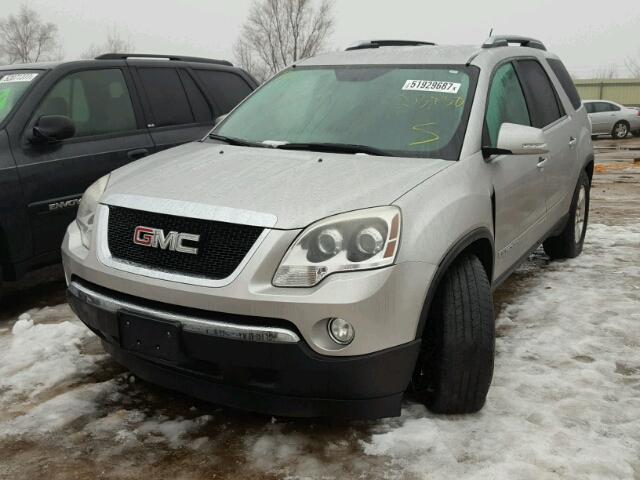 1GKER23758J218977 - 2008 GMC ACADIA SLT SILVER photo 2