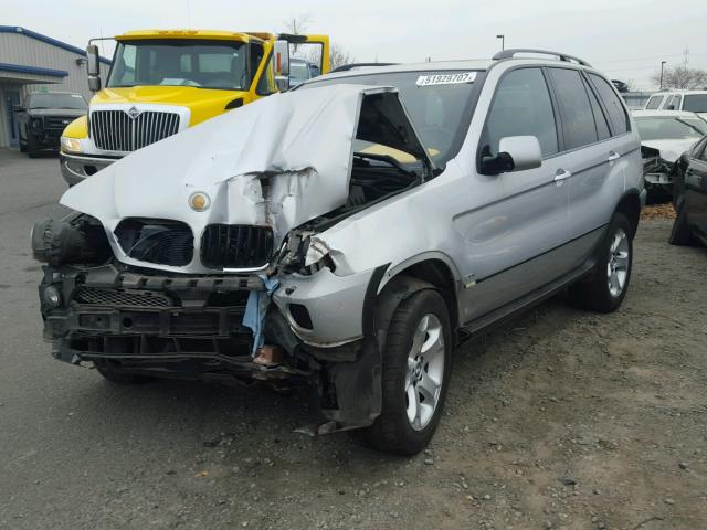 5UXFA13564LU37170 - 2004 BMW X5 3.0I SILVER photo 2