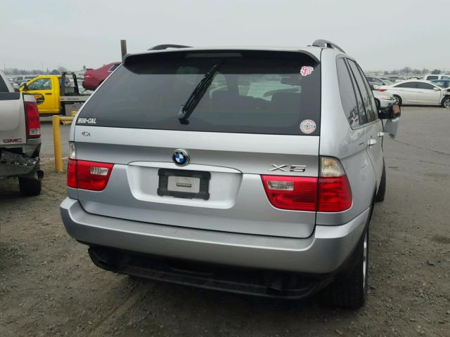 5UXFA13564LU37170 - 2004 BMW X5 3.0I SILVER photo 4