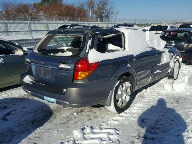 4S4BP61C357372488 - 2005 SUBARU LEGACY OUT GRAY photo 4