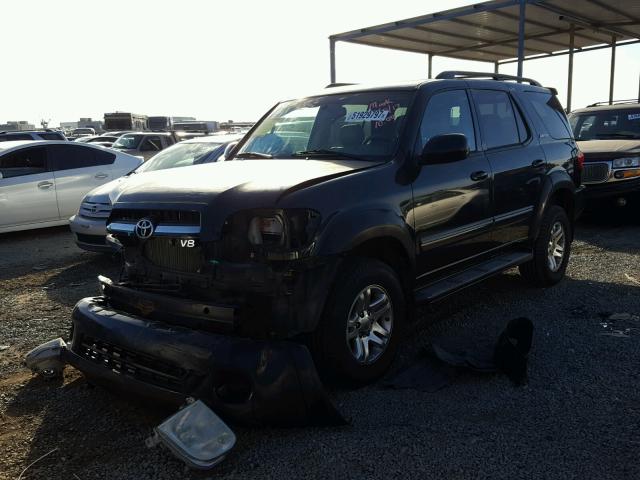 5TDBT48A36S265554 - 2006 TOYOTA SEQUOIA LI BLACK photo 2