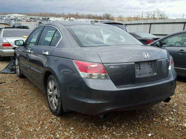 5KBCP3F81AB006126 - 2010 HONDA ACCORD EXL GRAY photo 3