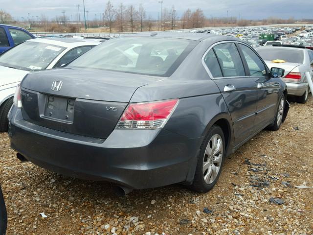 5KBCP3F81AB006126 - 2010 HONDA ACCORD EXL GRAY photo 4