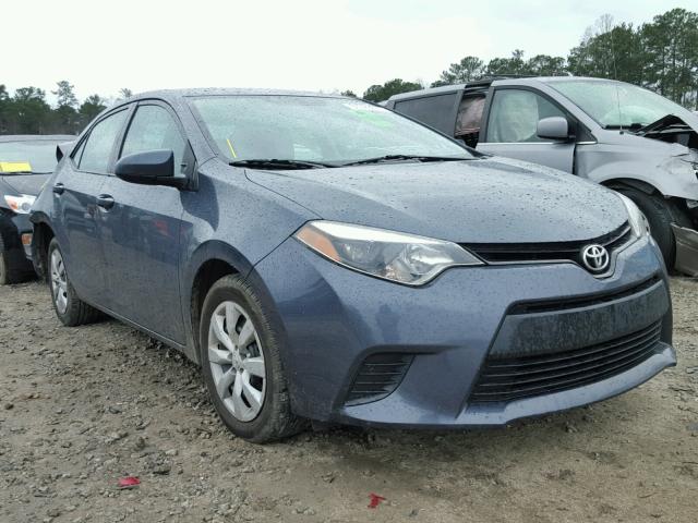 2T1BURHE3EC158010 - 2014 TOYOTA COROLLA L BLUE photo 1