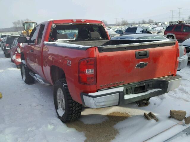 1GCEK19018Z133964 - 2008 CHEVROLET SILVERADO RED photo 3