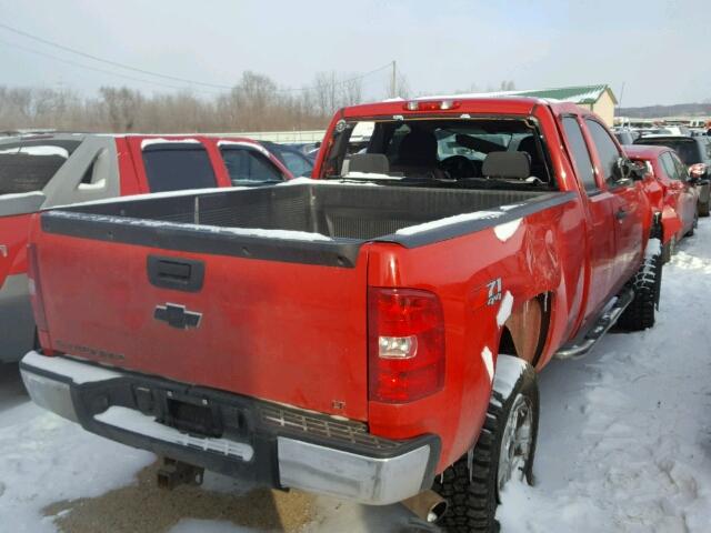 1GCEK19018Z133964 - 2008 CHEVROLET SILVERADO RED photo 4