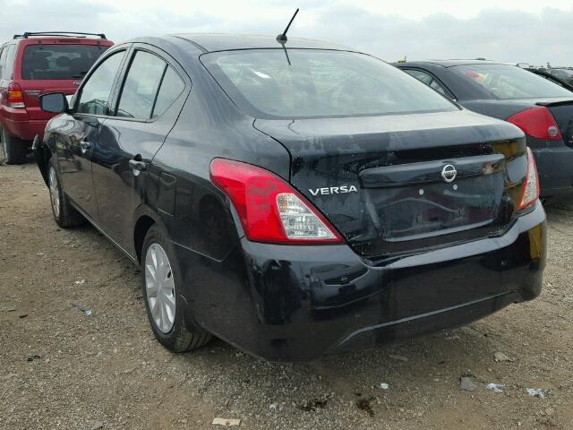 3N1CN7APXGL882300 - 2016 NISSAN VERSA S BLACK photo 3