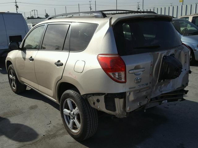 JTMZD33V286065137 - 2008 TOYOTA RAV4 GOLD photo 3