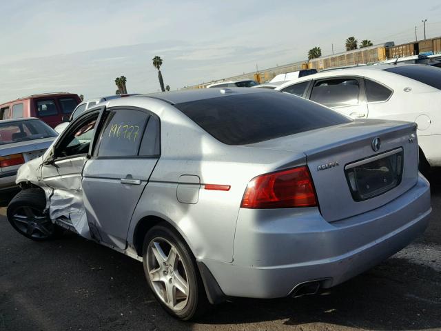 19UUA66254A025181 - 2004 ACURA TL GRAY photo 3