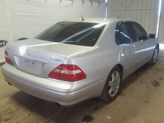 JTHBN36F855007312 - 2005 LEXUS LS 430 SILVER photo 4