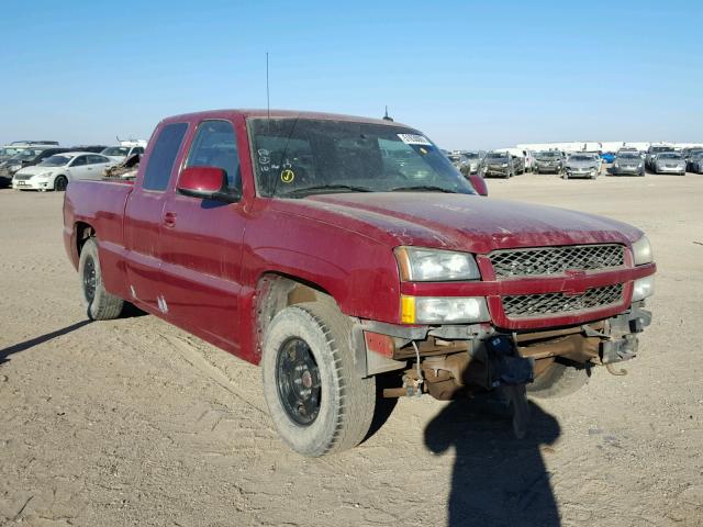 2GCEK19N341129591 - 2004 CHEVROLET SILVERADO MAROON photo 1