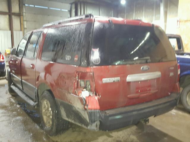 1FMFK16537LA86180 - 2007 FORD EXPEDITION BURGUNDY photo 3