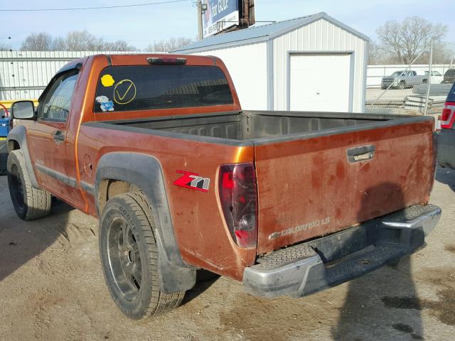 1GCDS146048178367 - 2004 CHEVROLET COLORADO ORANGE photo 3