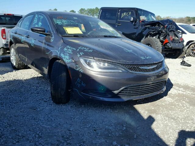 1C3CCCFB1FN661874 - 2015 CHRYSLER 200 LX GRAY photo 1