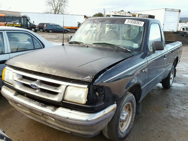 1FTCR10A8TUB94372 - 1996 FORD RANGER BLACK photo 2