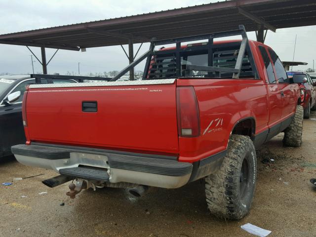 1GTEK19K9SE536770 - 1995 GMC SIERRA K15 RED photo 4