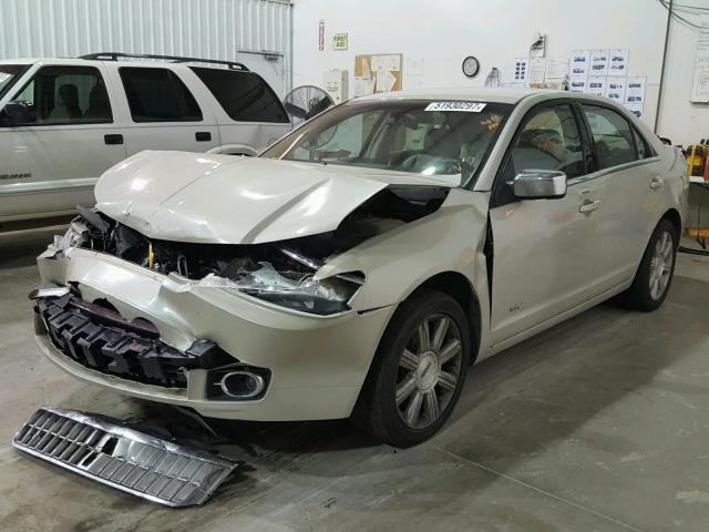 3LNHM28T07R631600 - 2007 LINCOLN MKZ CREAM photo 2