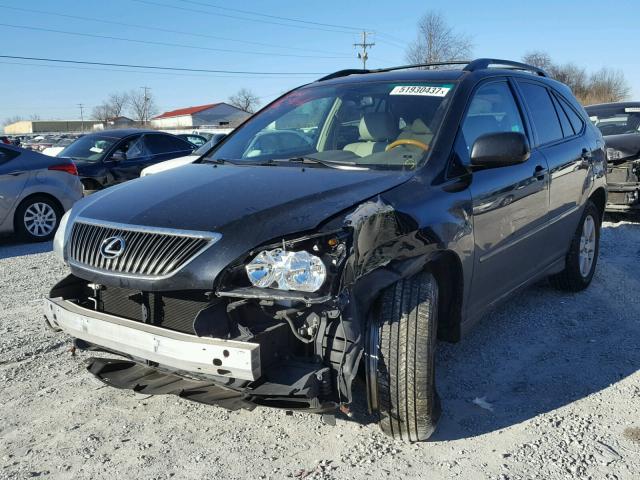 2T2HA31U75C060109 - 2005 LEXUS RX 330 BLACK photo 2