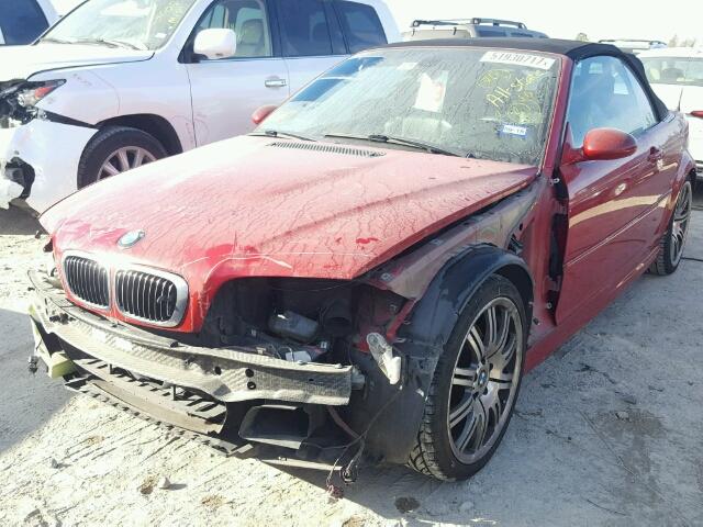WBSBR93414PK07150 - 2004 BMW M3 RED photo 2