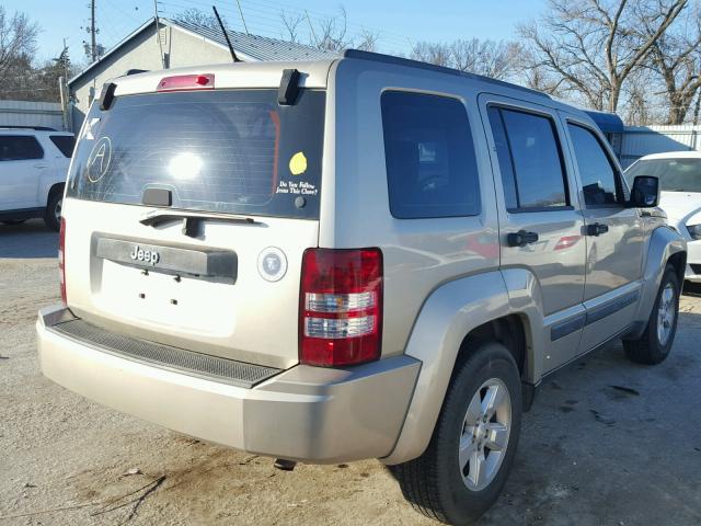 1J4PP2GK0AW102310 - 2010 JEEP LIBERTY SP TAN photo 4