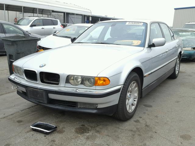 WBAGG8347YDN78489 - 2000 BMW 740 I AUTO SILVER photo 2