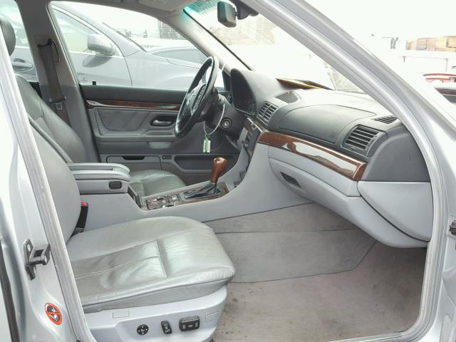 WBAGG8347YDN78489 - 2000 BMW 740 I AUTO SILVER photo 5