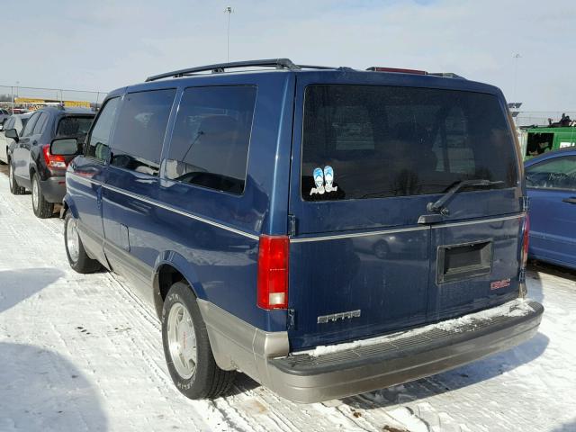 1GKDM19X23B503957 - 2003 GMC SAFARI XT BLUE photo 3