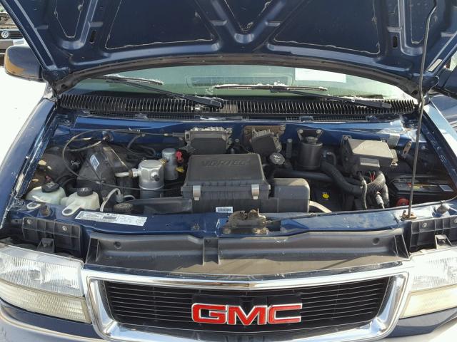 1GKDM19X23B503957 - 2003 GMC SAFARI XT BLUE photo 7