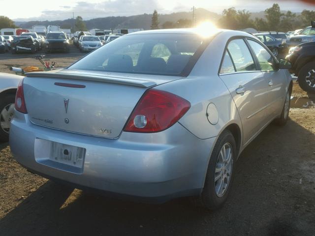 1G2ZG558864207840 - 2006 PONTIAC G6 SE1 SILVER photo 4