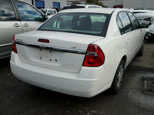 1G1ZS58F87F213883 - 2007 CHEVROLET MALIBU LS WHITE photo 4