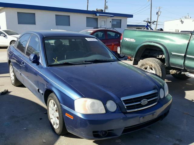 KNAGD126945253124 - 2004 KIA OPTIMA LX BLUE photo 1