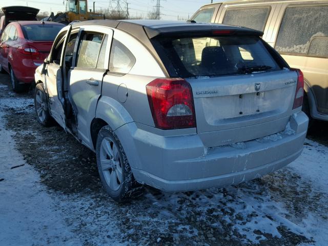 1B3CB3HA8BD297926 - 2011 DODGE CALIBER MA SILVER photo 3