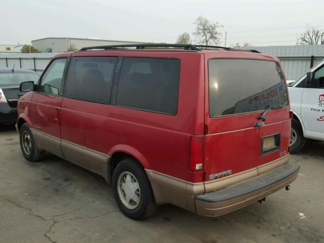 1GKDM19W51B514200 - 2001 GMC SAFARI XT RED photo 3