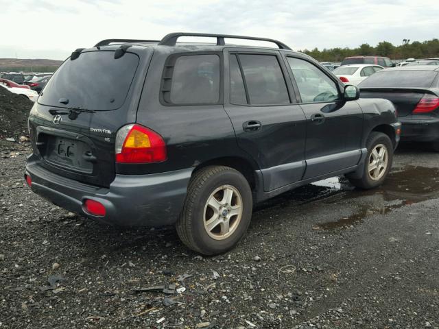 KM8SC13D03U387842 - 2003 HYUNDAI SANTA FE G BLACK photo 4