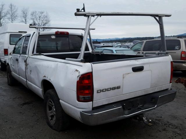 1D7HA18Z03J544589 - 2003 DODGE RAM 1500 S WHITE photo 3