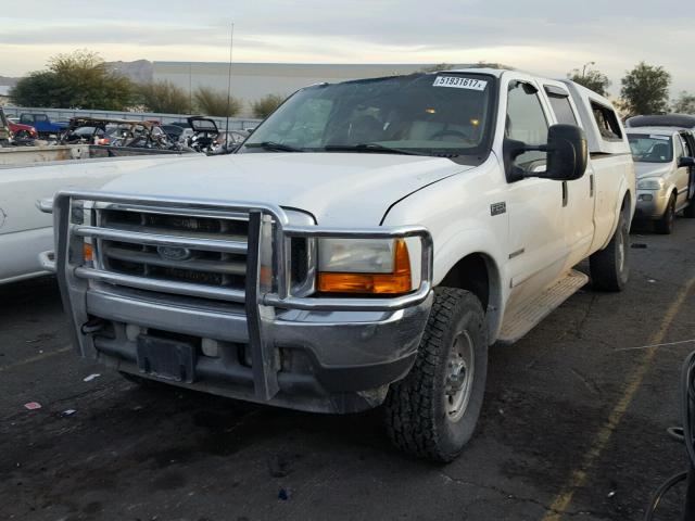 1FTNW21F41ED41117 - 2001 FORD F250 SUPER WHITE photo 2