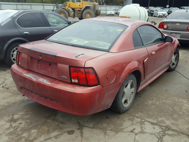 1FAFP40482F109361 - 2002 FORD MUSTANG RED photo 4