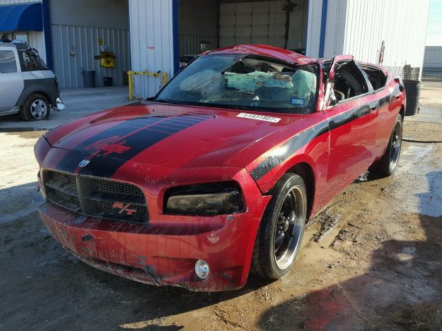 2B3KA43R37H719564 - 2007 DODGE CHARGER SE RED photo 2