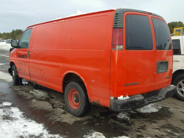 1GCFG15W521243972 - 2002 CHEVROLET EXPRESS G1 ORANGE photo 3