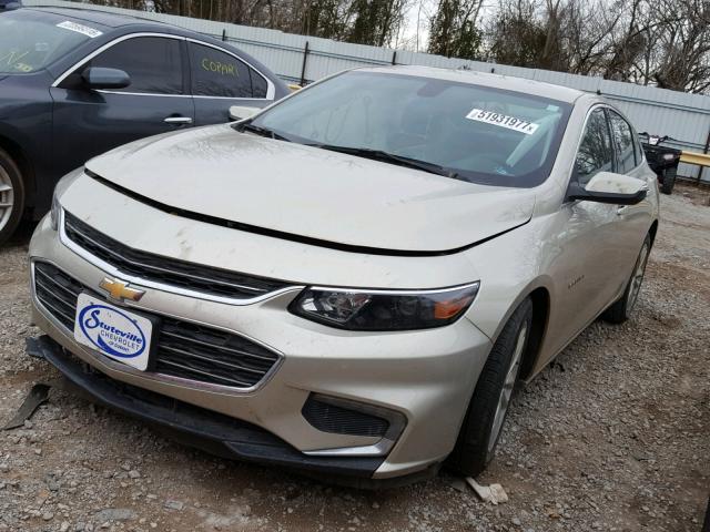 1G1ZE5ST7GF229210 - 2016 CHEVROLET MALIBU LT GOLD photo 2