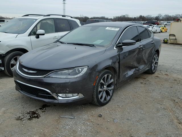 1C3CCCCG8FN501538 - 2015 CHRYSLER 200 C BLACK photo 2