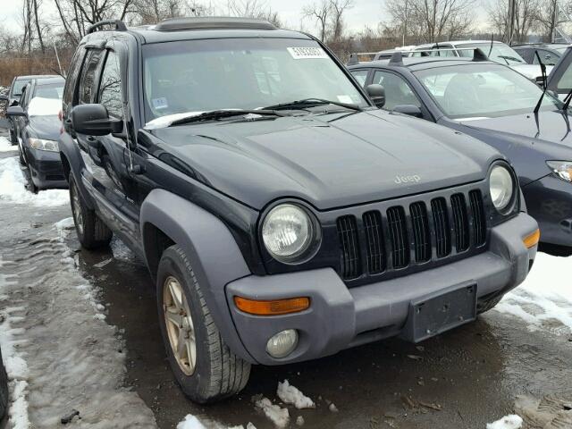 1J4GL48K93W567502 - 2003 JEEP LIBERTY SP BLACK photo 1