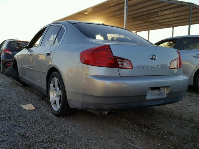 JNKCV51E63M327388 - 2003 INFINITI G35 SILVER photo 3