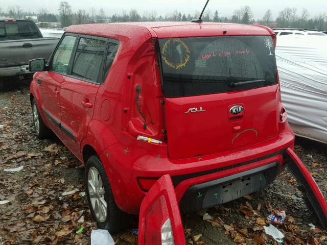 KNDJT2A65D7557672 - 2013 KIA SOUL + RED photo 3