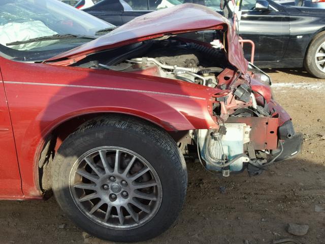 1C3EL56R76N216041 - 2006 CHRYSLER SEBRING TO MAROON photo 9