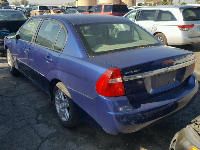 1G1ZT53F86F265341 - 2006 CHEVROLET MALIBU LT Mavi foto 3