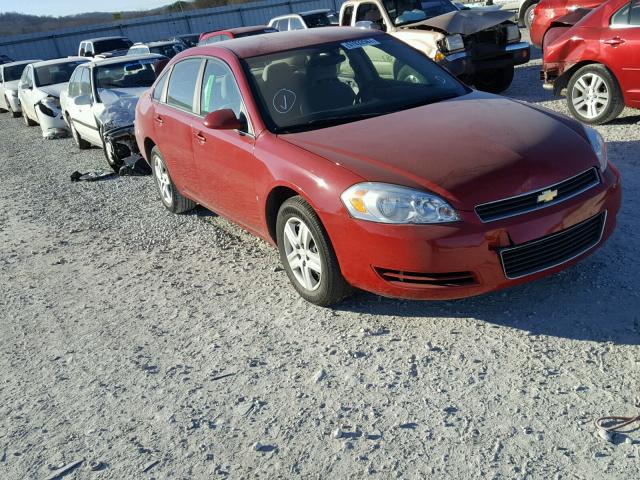 2G1WB55K381267900 - 2008 CHEVROLET IMPALA LS RED photo 1